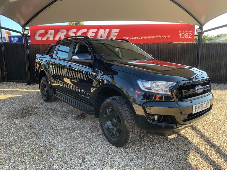 2018 Ford Ranger 2.2 TDCi Black Edition Auto 4WD Euro 6 4dr PICK UP Diesel Automatic