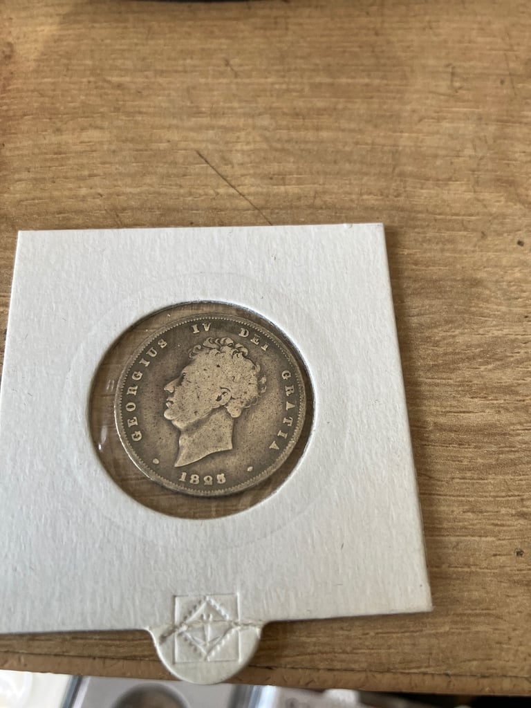 1825 silver shilling coin 