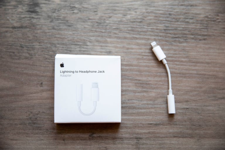 image for Apple lightning to headphone Jack adapter
