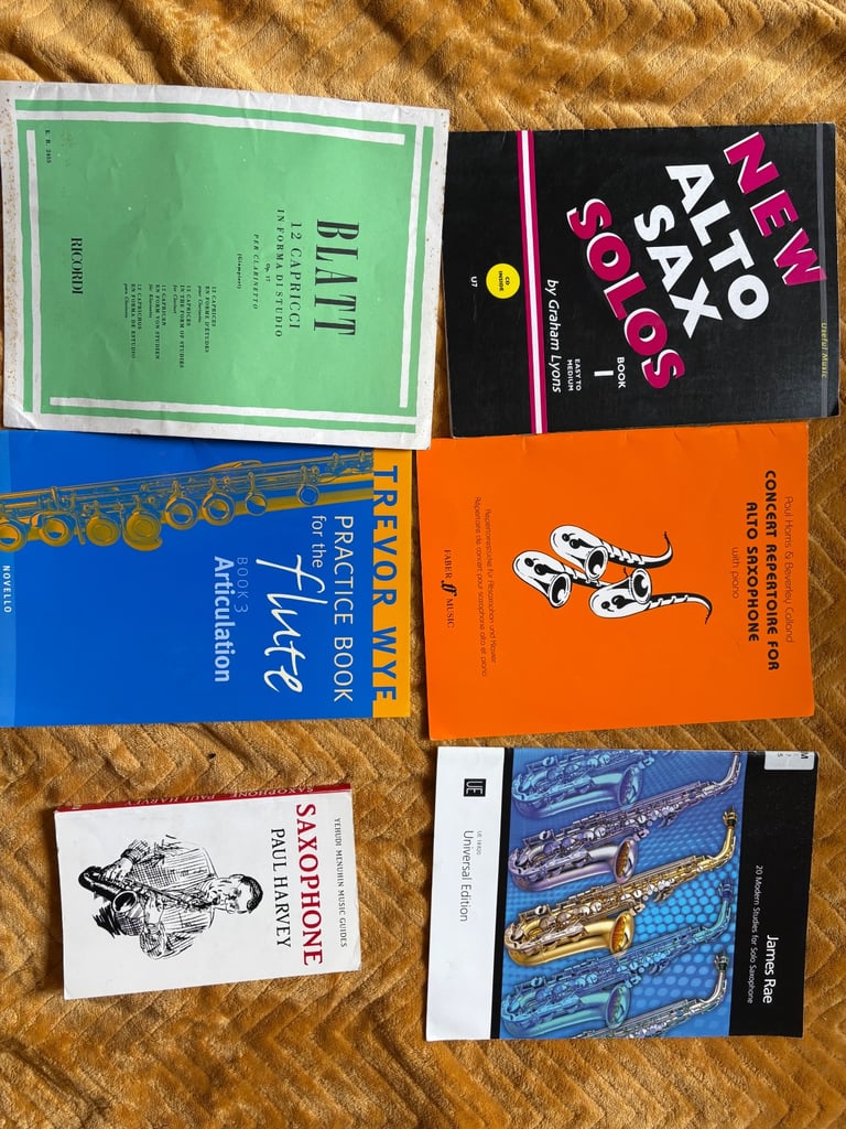Saxophone music books