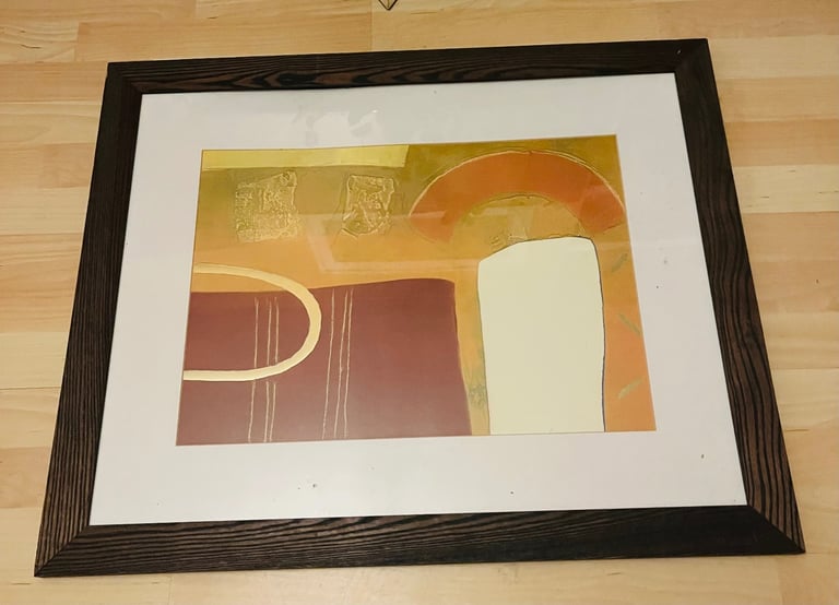 Framed modern painting 