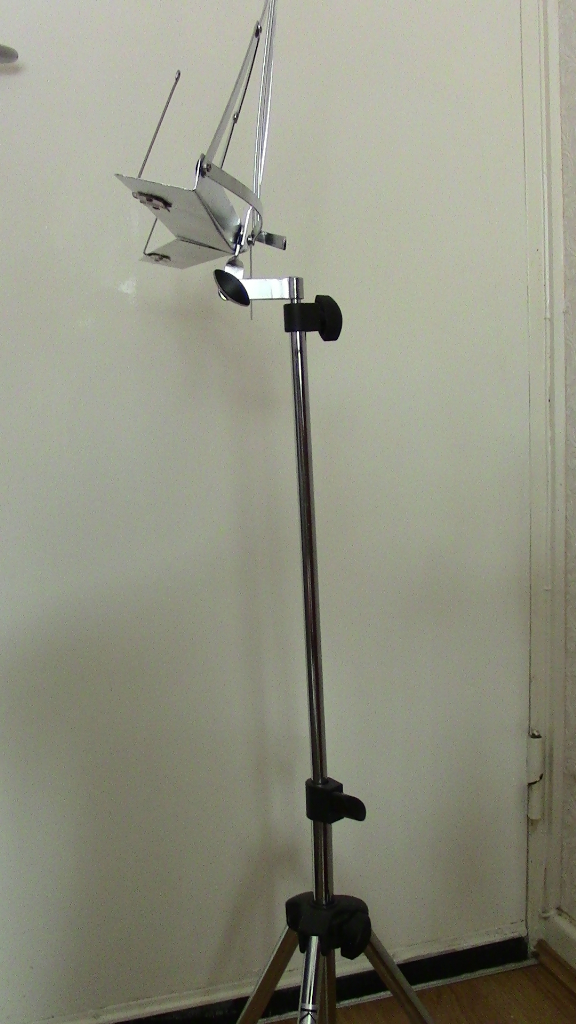 SHEET MUSIC BOOK STAND + CARRYING BAG PORTABLE FOLDING METAL STAND ADJUSTABLE