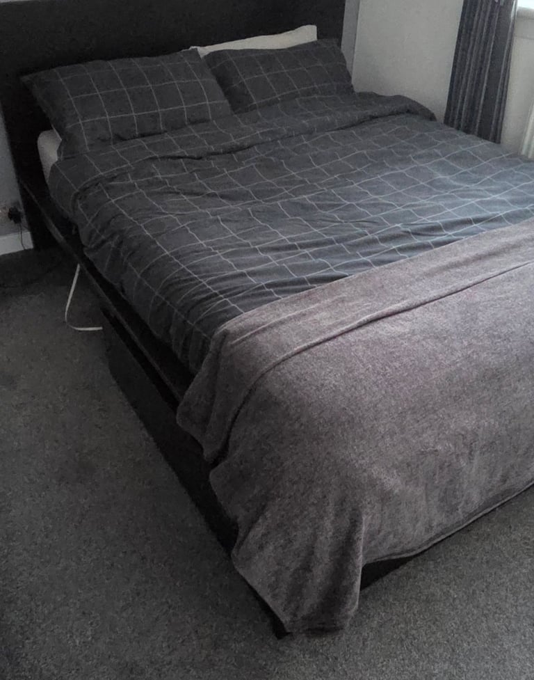 image for IKEA King Size Frame (Dismantled), 15 year old mattress and IKEA chest of drawers 