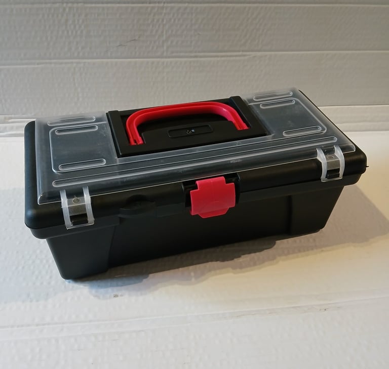 image for MINI Toolbox Organiser for Small items Tools Computer Parts fishing tackle - £1 HOUSE CLEARANCE