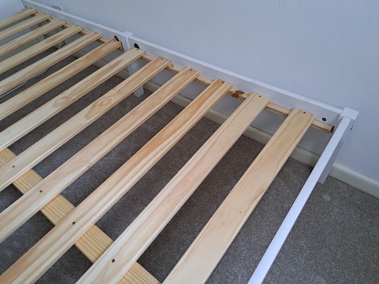 Scandinavian style modern wooden bedframe in brand new condition