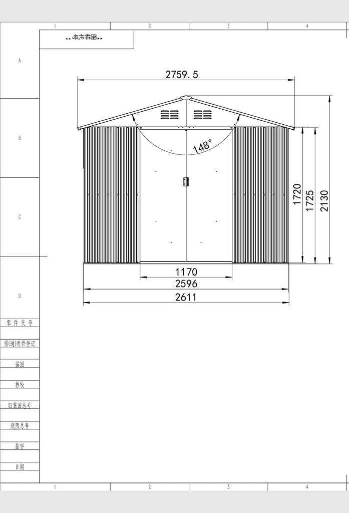 Reduced to clear 9*10' metal garden shed 