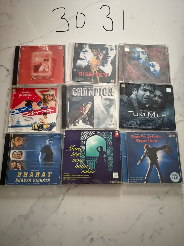 image for Bollywood/Indian Asian Music CDs - Hindi Songs & Soundtracks, £6 Each! ref30+31