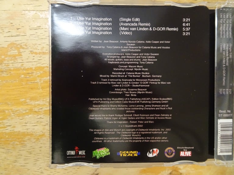 E-Pac Feat Jean Beauvoir - Use Yur Imagination - CD/Video (Oddworld/Abe/Munch)