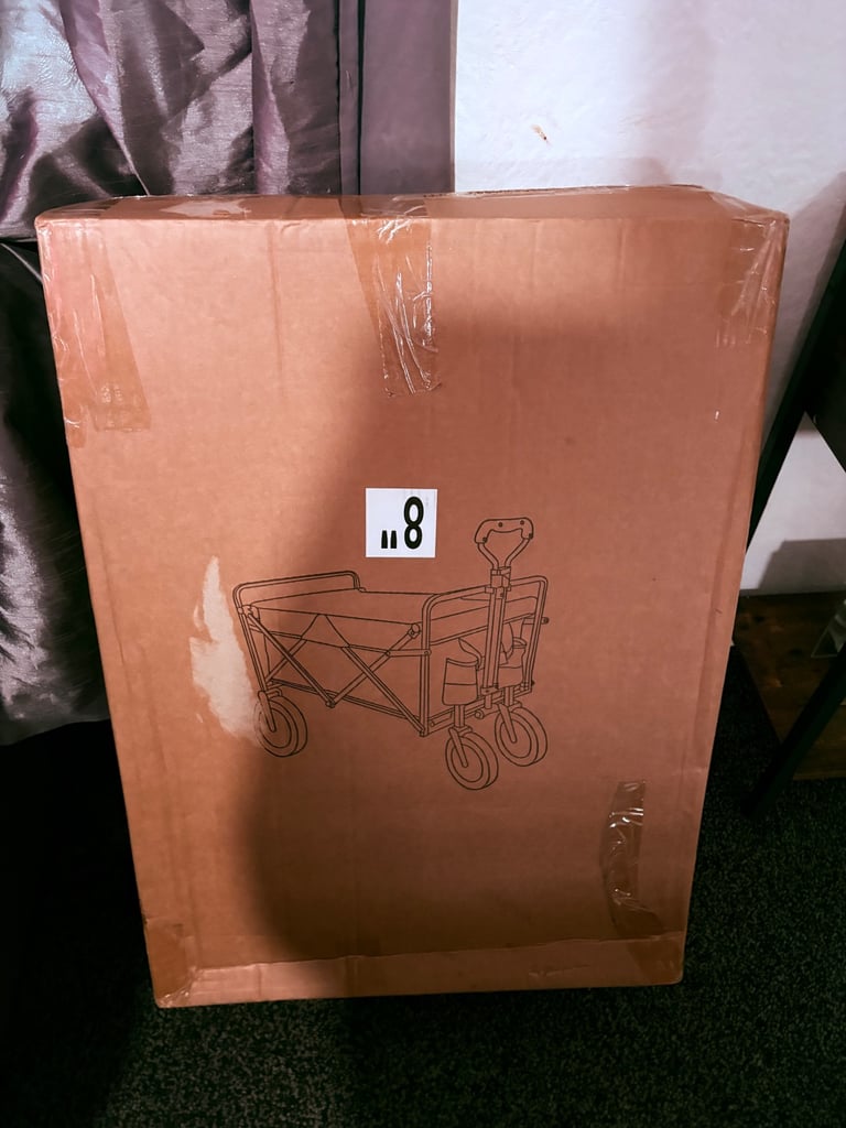 Folding XL camping trolley 