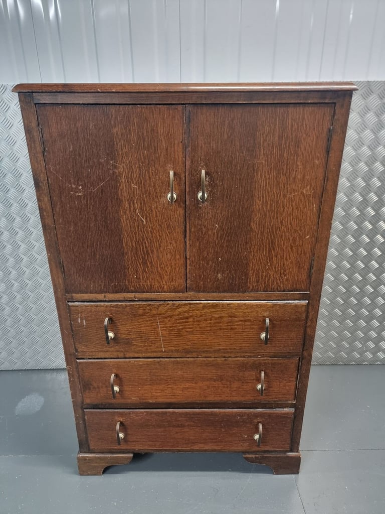 image for Vintage Wooden Tallboy Chest Of Drawers 