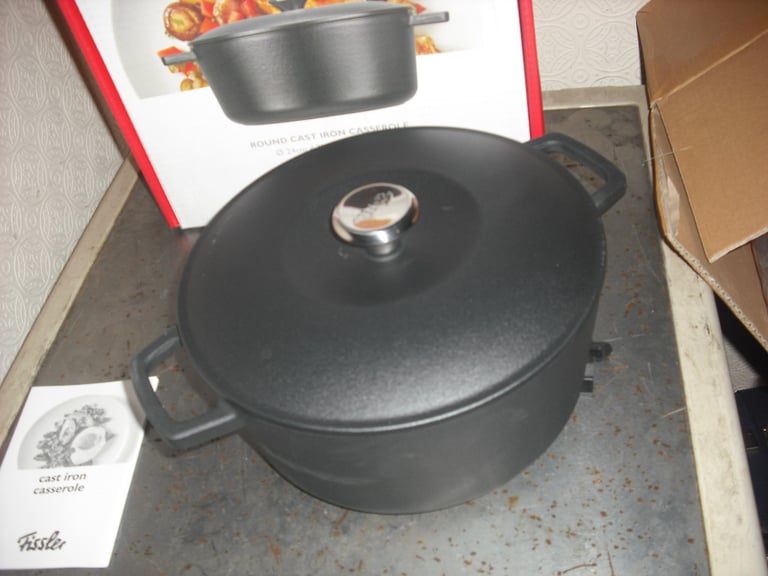 Fissler cast iron 24cm casserole pan dutch oven self basting heavy saucepan  sauce | in Easton, Bristol | Gumtree