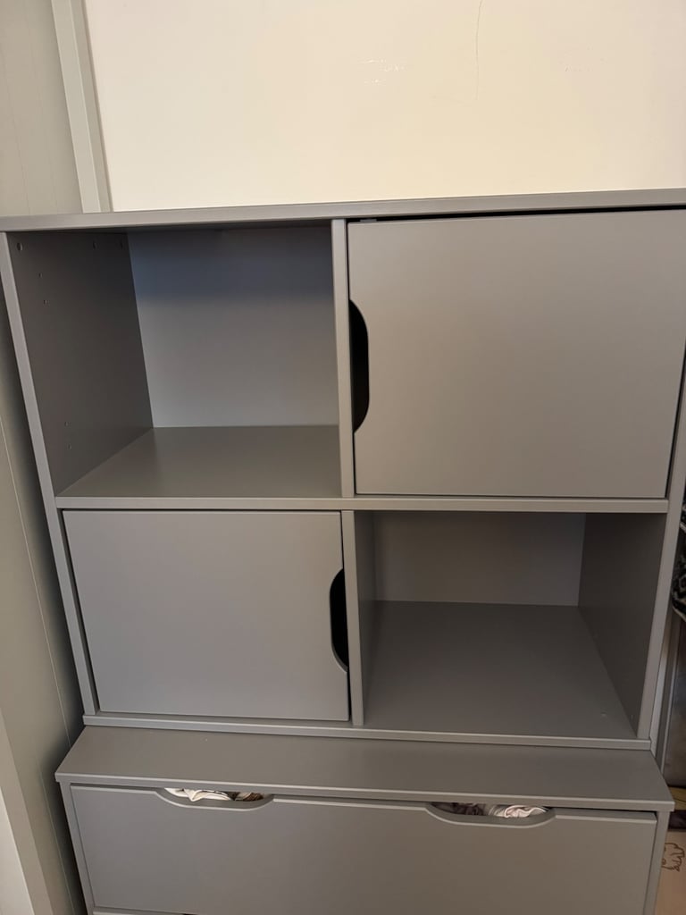 image for Grey cube storage unit 