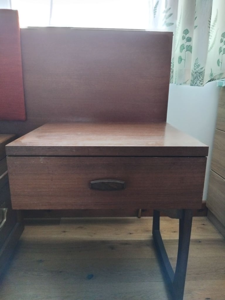 Double Bed Headboard with 2 Bedside Drawers