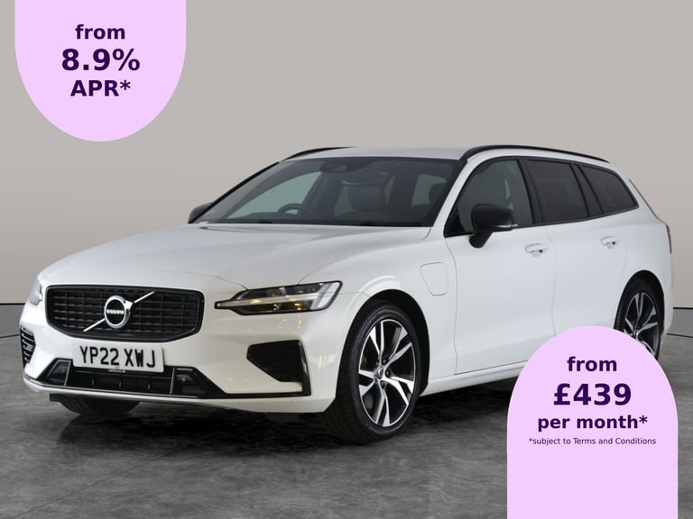 2022 Volvo V60 2.0h T6 Recharge 18.8kWh R-Design Estate 5dr Petrol Plug-in Hybrid Auto AWD Estate...
