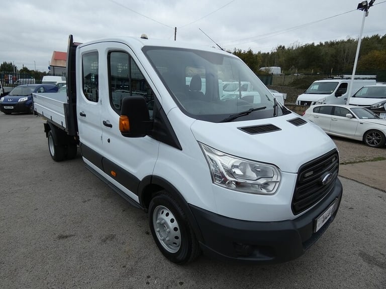 2017 17 FORD TRANSIT DOUBLE CAB TIPPER 81K 7 SEATER LOOK