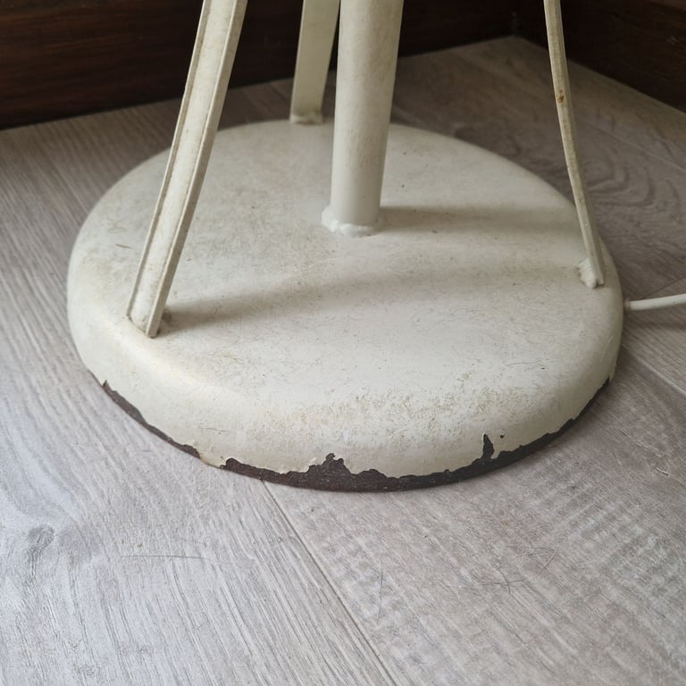 Beautiful designer wrought iron cream floor lamp