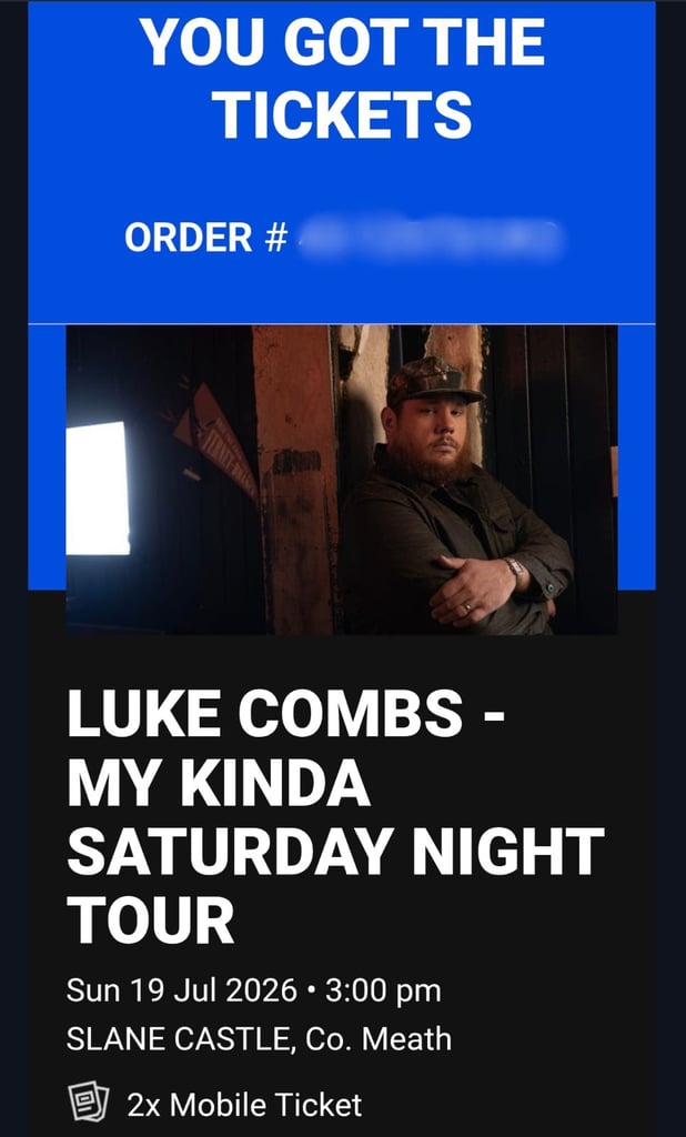 Luke Combs tickets