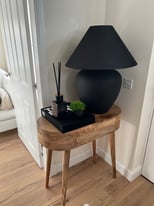 Silverbirch black large lamp with black lamp shade 