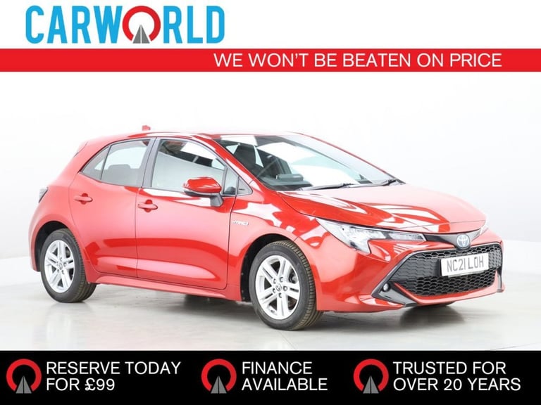 2021 Toyota Corolla 1.8 VVT-h GPF Icon Hatchback 5dr Petrol Hybrid CVT Euro 6 (s/s) (122 ps) Hatc...
