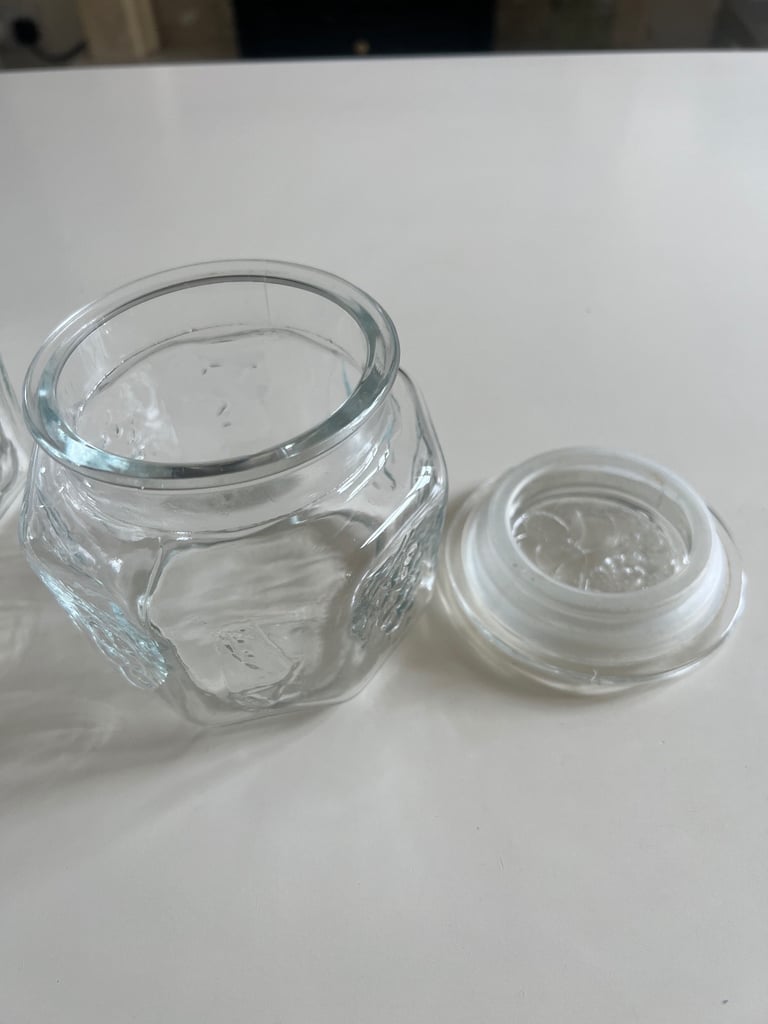 image for Glass storage jars