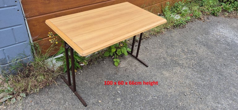 Folding freestanding camping table for camper caravan motorhome boat.