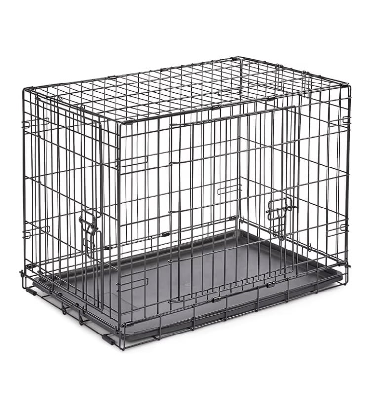 Folding dog crate double door 30” (Small dog) 