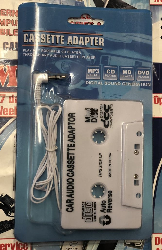 Car Cassette audio recorder with aux cable available