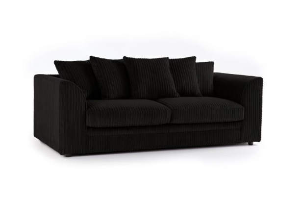 image for Brand New Dylan L Shape corner or 3+2 seater Sofa Set in Black colour - SAME/NEXT DAY DELIVERY