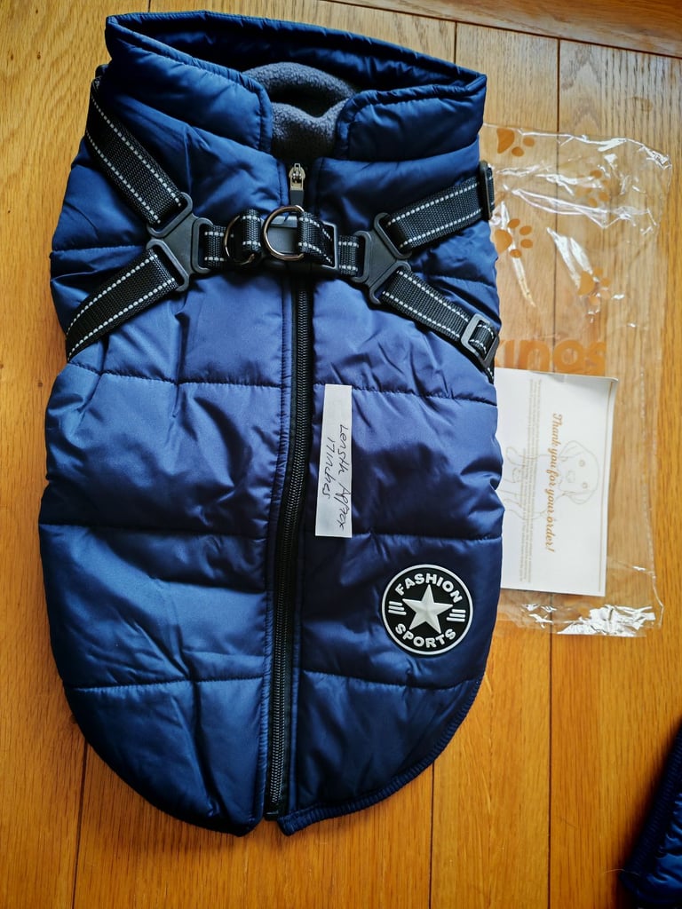 Brand new dog harness coat 