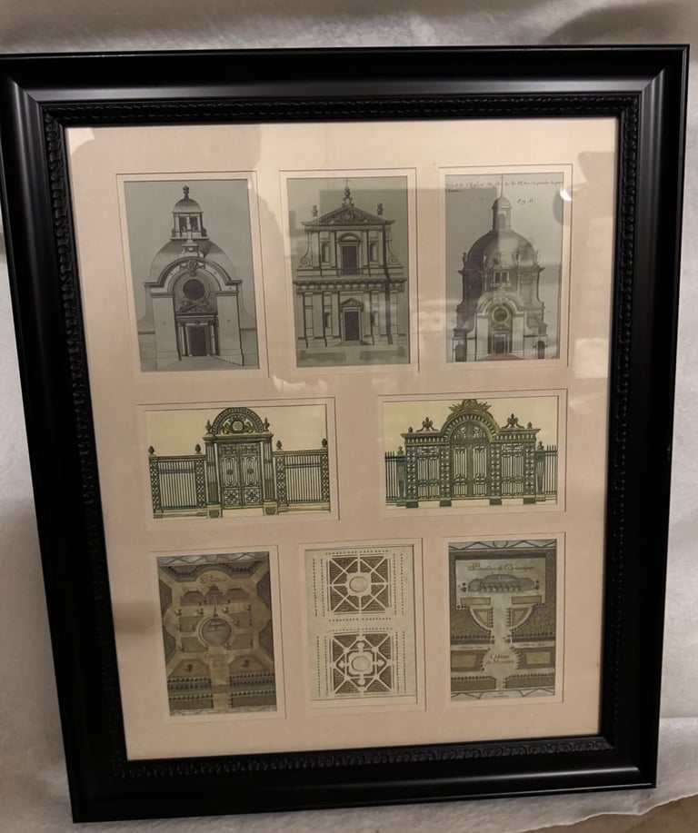 image for Black Framed picture of French architecture