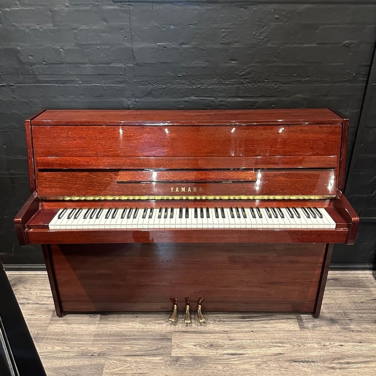 image for Yamaha P112 Silent Upright Piano Mahogany | Delivery, Tuning, Warranty, Stool | Sherwood Phoenix 