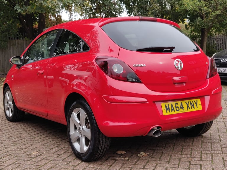 VAUXHALL CORSA 1.2 SXi 2014 64 REG RED 3 DOOR HATCH 5 SPEED MANUAL A/C 98K ULEX FREE EXCELLENT!