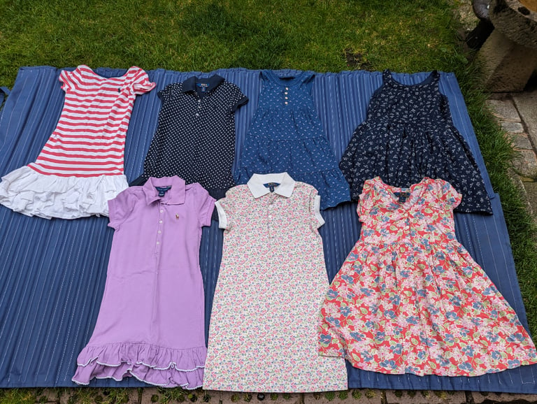 image for Bundle of 5 Ralph Lauren Girls Summer Dresses Age 7 Years £10 Each (2 Sold)