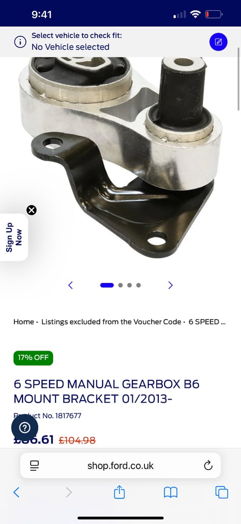 image for ST180 Gearbox Mount