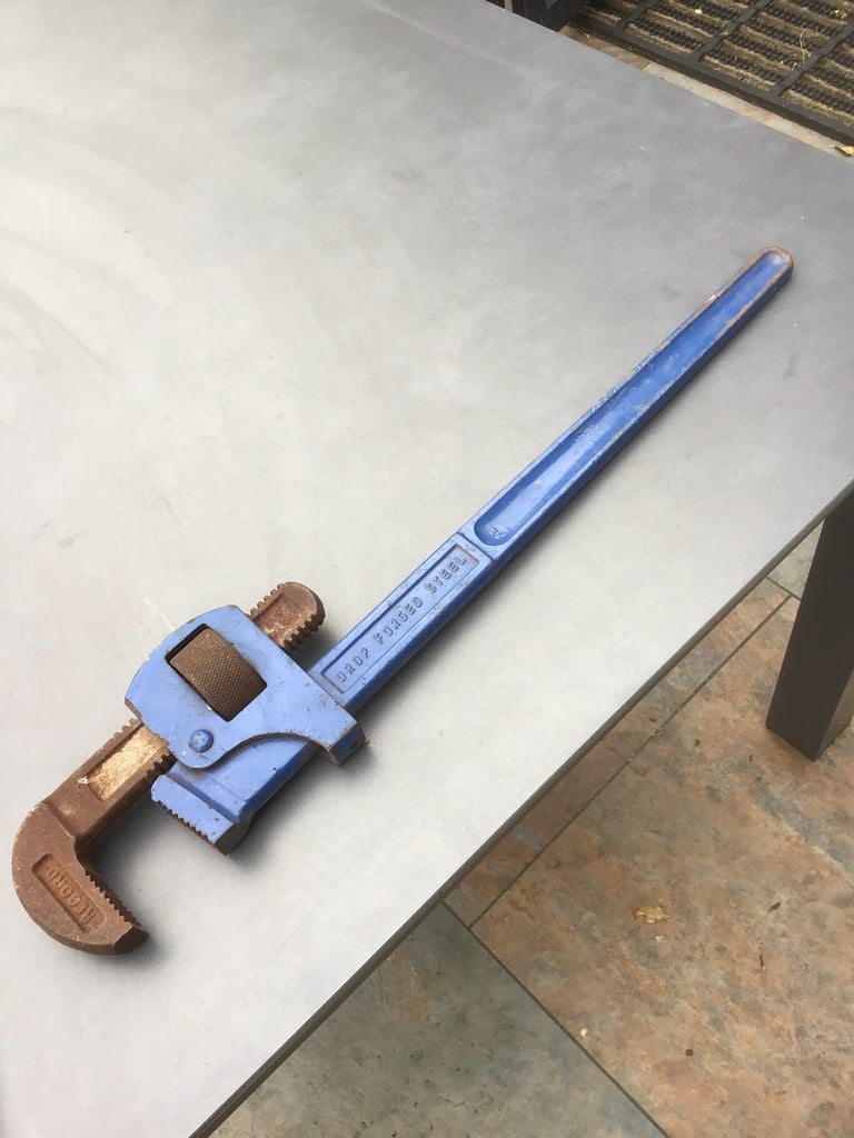 Record 24” Adjustable Pipe Plumbers Wrench Drop forged steel