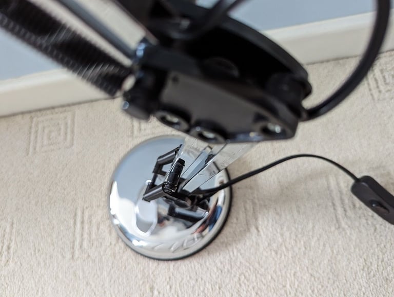 Smoked Chrome Anglepoise Desk Lamp - Pivot Springs- Multi-Adjust