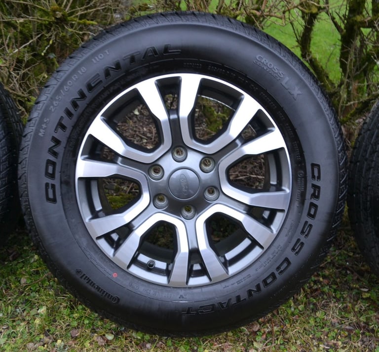 Ford Ranger 18 inch Diamond Machine Faced Alloy Wheels with Continental Tyres