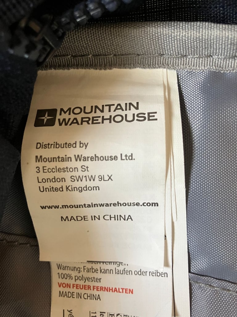 18L Backpack by Mountain Warehouse NEW