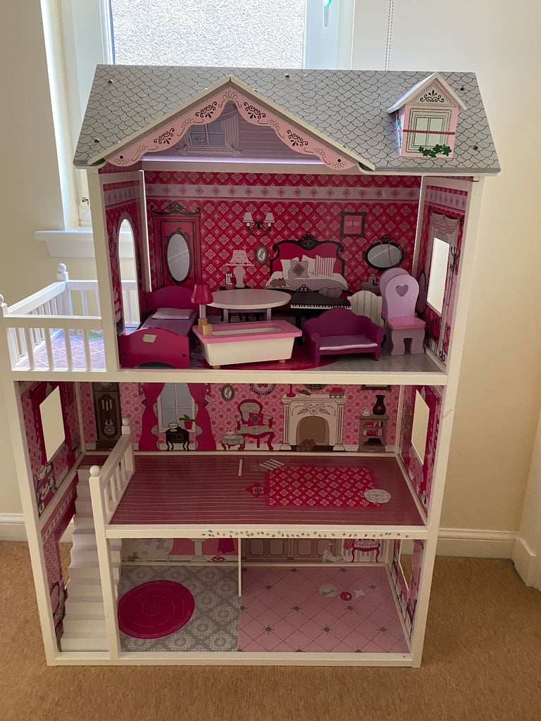 Dolls house with furniture 