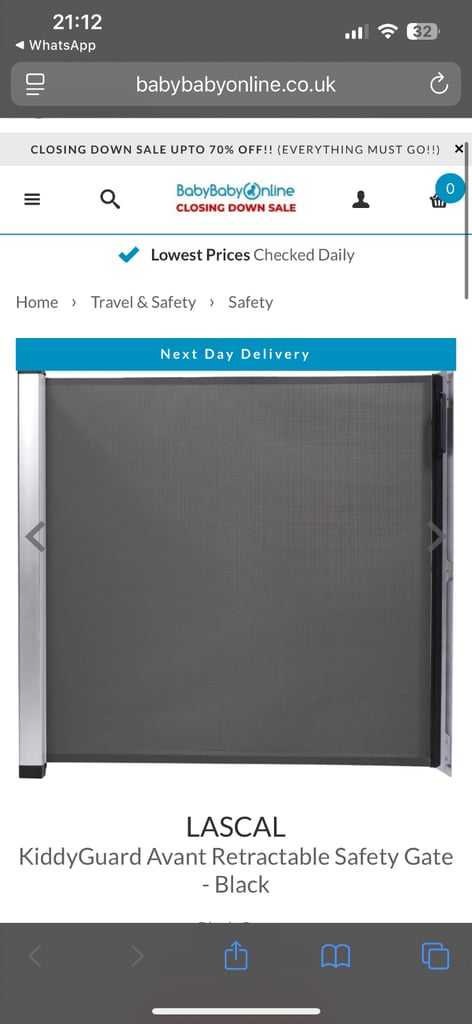 image for Stair gate retractable 