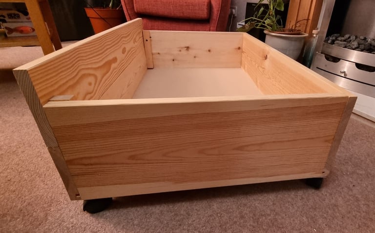 Under bed drawers solid pine