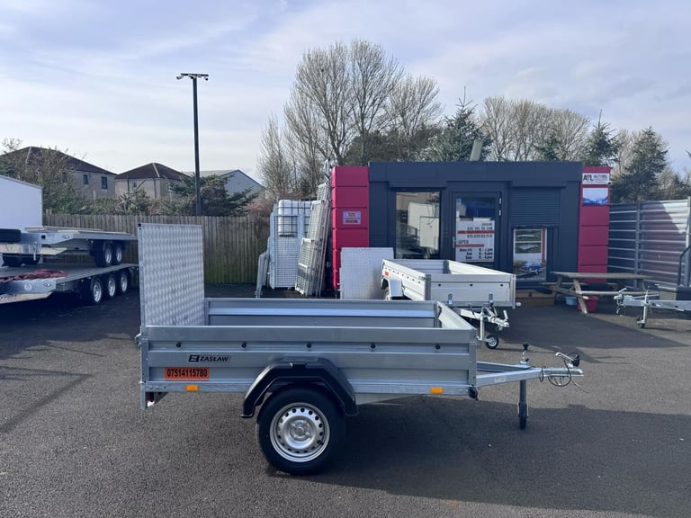image for BRAND NEW ZASLAW 205SU SINGLE AXLE FLAT TIPPING TRAILER WITH RAMP