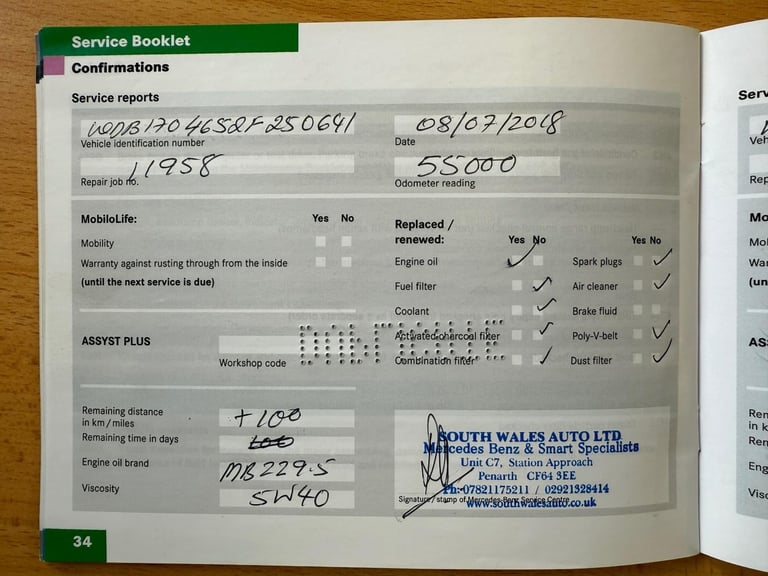 2001 Mercedes-Benz SLK SLK 320 2dr Tip Auto CONVERTIBLE PETROL Automatic