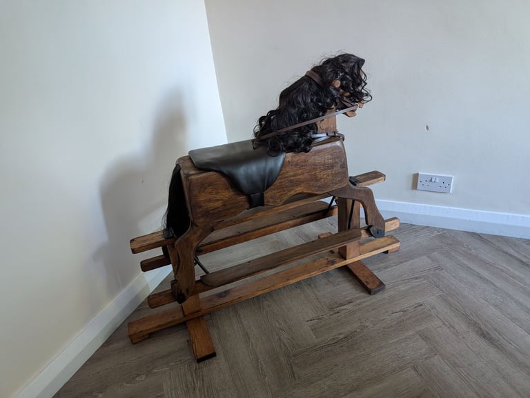 Wooden rocking horse