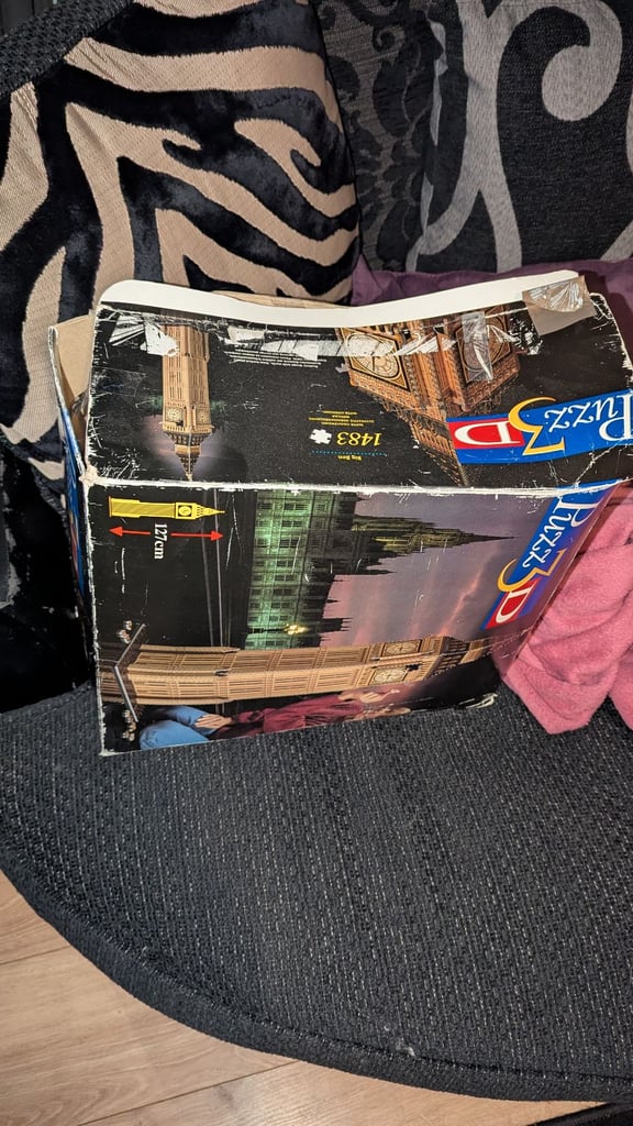 Vintage 1997 puzz3d 1483 piece big ben