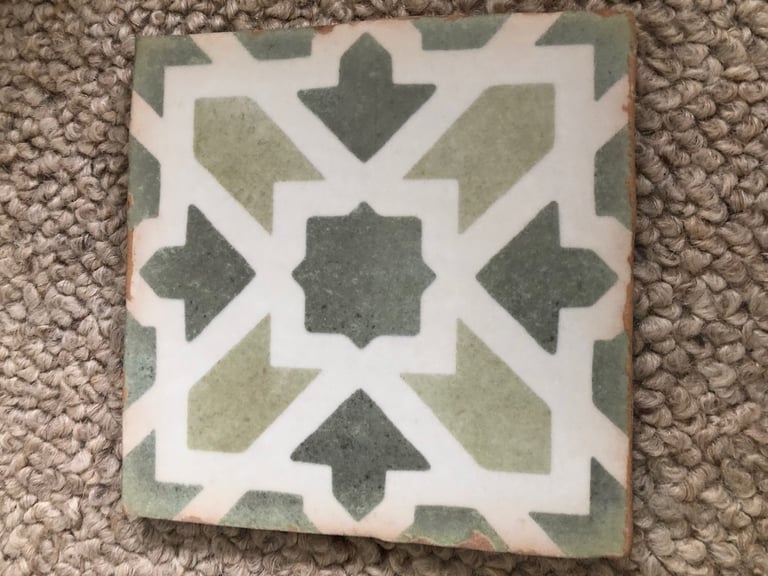 Patterned tiles four boxes