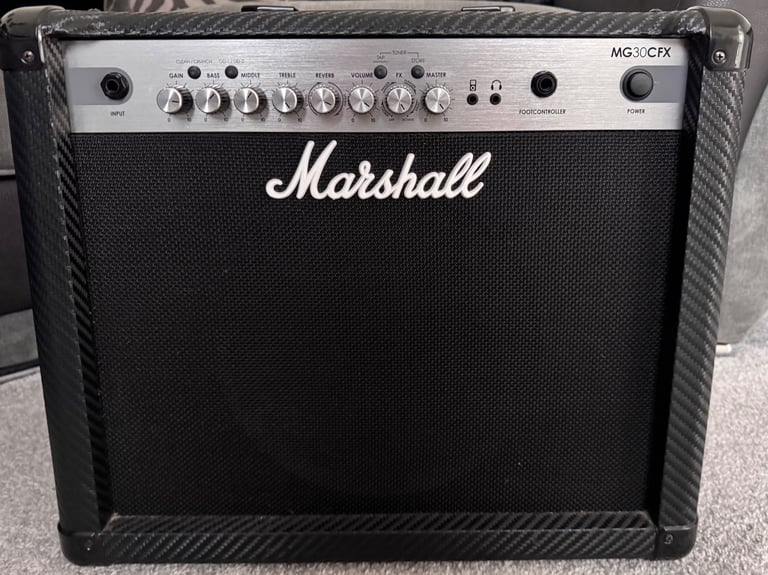 Vintage V100 Cherry Sunburst Electric Guitar w/ Gator case & Marshall MG30CFX Amp