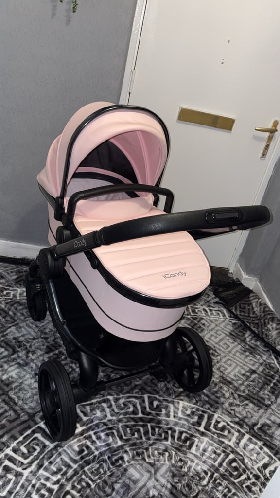 Icandy pink pram
