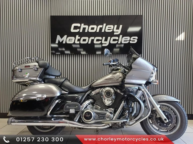 2014-64 Kawasaki VN1700 Voyager custom cruiser tourer adventureb in grey, Ful...