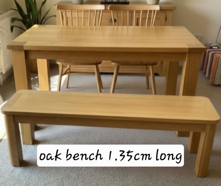 Set of 4 solid oak chairs choice of colours
